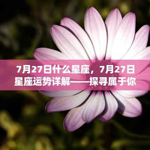 7月27日星座运势详解,探寻属于你的星座奥秘及独特魅力
