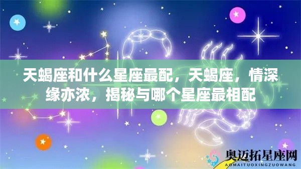 揭秘天蝎座最配的星座，情深缘亦浓的星座配对探索