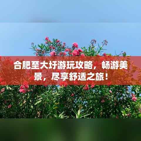 合肥至大圩游玩攻略,畅游美景,尽享舒适之旅!